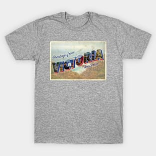 Vintage Postcard of Victoria Australia with photos from around Victoria T-Shirt